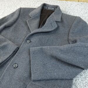 NEW Hammersley Coat Mens 38 Gray Wool Cashmere Blend Long Trench Overcoat Parka